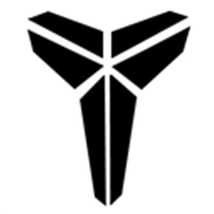 KOBE BRYANT LOGO WHITE VINYL DECAL STICKER