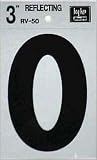 3" Refl Vinyl Letter O