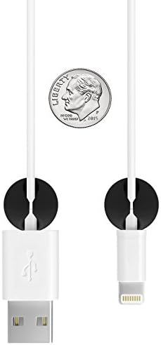 {NEW LAUNCH} Multipurpose Cable Clips and Best Cable Management System By Kuddle Clips| Mini Silicone Clip with Flexible Lip| 3m Tape| Great for iPhone, Kindle, PC, Macbook, Tablet| Great Desk Organizer Tool For Your Office| Never Search for Your Cord Again| Keep Them Easily Accessible! (Black)