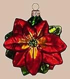 Poinsettia 4 Ornament - set of 6