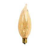Bulbrite 40CFA/32/3 Antique 40W Chandelier Bulb, Candelabra Base