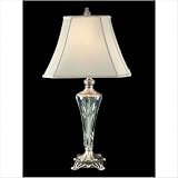 Christie Crystal Table Lamp in Antique Pewter