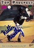 Milton Bradley, Cape Fear Crocs - Expos Affiliate, 1998 Multi-Ad Sports Top Prospect Autographed Card