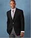 Calvin Klein 3-metal Button Stretch Wool Blazer, 38S, Black