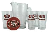 San Francisco 49ers Pint Glasses and Beer Pitcher Set | San Francisco 49ers Gift Set