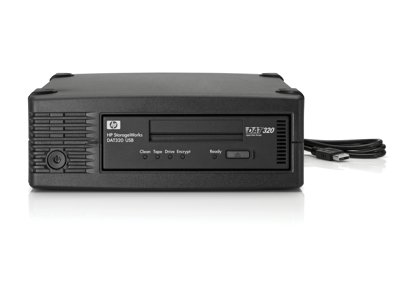 HP DAT 320 - 160 GB (Native)/320 GB (Compressed) 5.25" 1/2H External