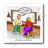 Londons Times Health and Vanity Trends Cartoons - The American Bald Ego - Iron on Heat Transfers