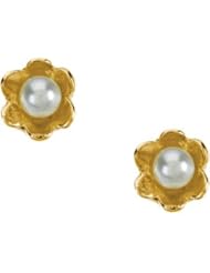 Genuine IceCarats Designer Jewelry Gift 14K Yellow Gold Youth 2.5 Mm Prl Ear W/Bk. Pair Children&apos;s 2.5Mm Pearl Earrings W/Backs Youth 2.5 Mm Prl Ear W/Bk In 14K Yellow Gold