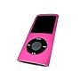 PINK Silicone Skin Case Cover for Apple iPod Nano 4th Gen Generation 4G new Nano-Chromatic 4GB, 8GB & 16GB + Screen Protector & Lanyard