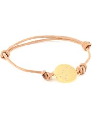 Ella Poe "Constellations" 14k Vermeil Gemini Leather Bracelet