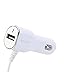 Puregear 2.1A Lightning Car Charger - Apple iPhone 5/5S w/ Additional USB (Provides 1A Per Port) - White - Retail Packaged
