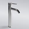 Decor Star BRG01-TC Euro Modern Contemporary Bathroom Lavatory Vanity Vessel Sink Faucet Tall Chrome
