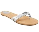 METALLIC SLIT THONG SANDAL