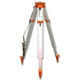 CST/Berger 60-ALQRI40 Heavy Duty (Quick Clamp) Aluminum Tripod 5/8 x 11, dome head-orange
