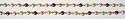 9' Victorian Rose, Burgundy & Gold Beaded Christmas Garland #H9712