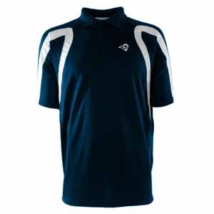 NFL Men's St. Louis Rams Point Desert Dry Polo Shirt (Navy/White, XXX-Large) On Sale