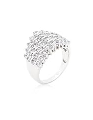 Classic Cubic Zirconia Step Ring