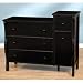 Ellis Combo Dresser and Changer - Black