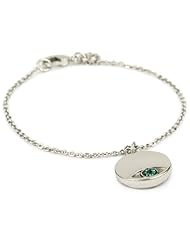 House of Harlow 1960 Silver-Plated Evil Eye Charm Bracelet