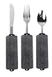 `Built-Up Soft Handle Utensil Set/Teaspoon, Fork and Knife