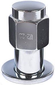 Cragar 27723-4: Lug Nuts, Shank with Washer, 1/2 in. x 20 RH, Closed End, Chrome Plated Steel, Set of 4 by Cragar Wheel