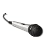 DM-525 / EK-525 Professional Uni Directional dynamic wired microphone complete with connecting cables (6.35mm - 1/4" jack plug) - Silver / Black