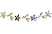 24 1/2 Carat Multi-Gemstone Sterling Silver Flower Necklace