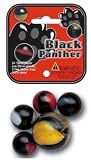 Mega Marbles - BLACK PANTHER MARBLES NET (1 Shooter Marble, 24 Player Marbles & 2 Display Rings)