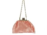 Kenneteh Cole Unlisted Pom Pom Shirred Satin (Pink) Purse Handbag