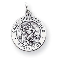 Sterling Silver St. Christopher Medal