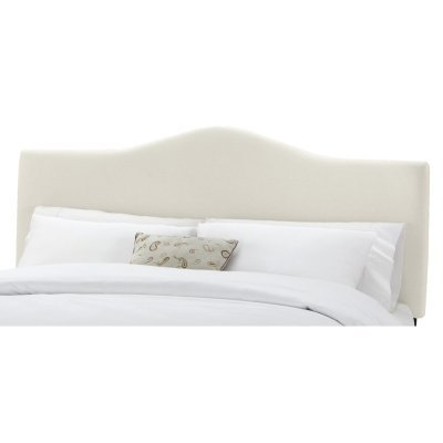 Skyline Furniture Arched Upholstered Headboard Velvet-White - SKY227-164