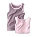 Pack of 2 girl's vest tops pnk+purp str 102