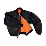 Rothco Ultra Force MA-1 Flight Jacket - Black