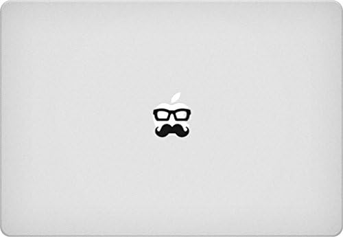 Thick Mustache Glasses Macbook Decal Face