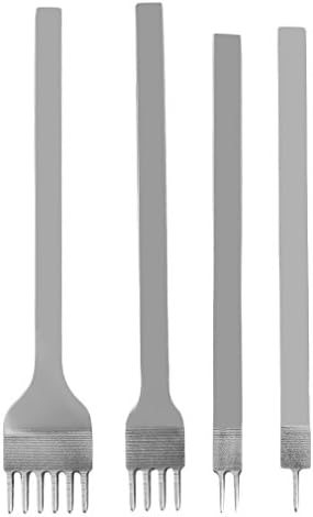 Upell 3mm Leather Craft Tools Hole Punches Stitching Punch Tool 1+2+4+6 Prong