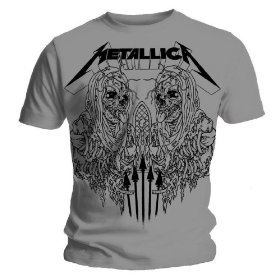 Metallica – Pushead Silver T-Shirt (NEW)