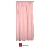 Tadpoles Basic Solid Red 2-pc. Set  63" Curtain Panels by Tadpoles
