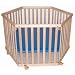 6 Sided Playpen - Blue Deck with Euro Plaid Pad, by Kettler