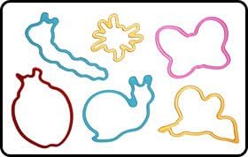 Zany Bandz Bugz & Beez 24-Pack Glow In The Dark + Free Moonz & Starz DayGlow Necklace To Wear Your Zany Bandz On!!!