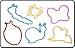 Pack of 24 BUGZ & BEEZ Shaped Rubber Bands Glow -In-The-Dark