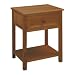 Furniture Basics Woodland Pecan Nightstand - FUB035