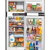 RV Motorhome Stainless Steel Wrap Around Doors Refrigerator w/ Icemaker