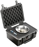 Pelican 8.18" X 5.68" X 3.62" Black 1150 Protector Black Water Resistant Case Pelican 8.18" X 5.68" X 3.62" Black 1150 Protector Black Water Resistant Case