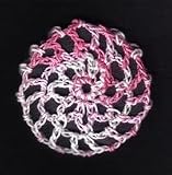 Pink Multi Hair Net Crocheted Hair Bun Cover- MINI