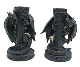 Dragon in Armour Candlestick
