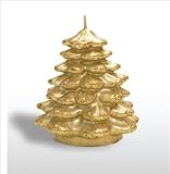 Christmas Tree Candles (Set of 4) - Gold