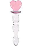 Wowlife Glass Dildo Dilddo for Women Crystal Masturbator for Moman Glass Pleasure Wand Lucid Dildo