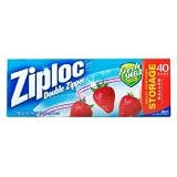 Ziploc Storage Bag, Gallon Value Pack-40 ct