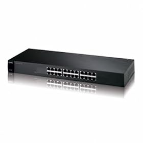 ZyXEL ES1100-24G 24 port 10/100 Unmanaged Switch with 2xDual-personality Gigabit uplinks (2x1000Base