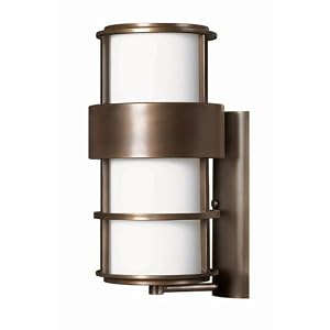 Hinkley Lighting 1905MT Exterior Wall Mount - Saturn Metro Bronze Contemporary Outdoor... by 